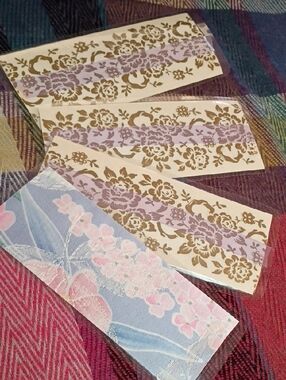 Free Handmade Vintage Ribbon Repurposed Bookmarks Set 📚